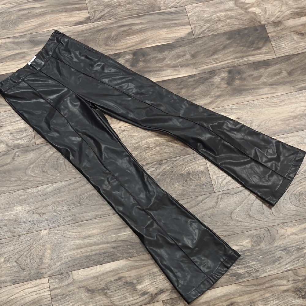 Princess Polly Black Faux Leather Pants